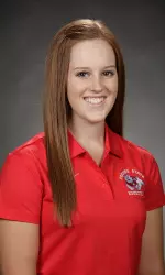 Freshman Sydney Elliot competed in the Western saddle for the intersquad scrimmage.