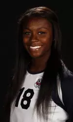 Zana Bowens is the lone freshman on the Fresno State volleyball team in 2012-13.