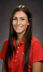 Freshman Hannah Sodersten sits in a tie for 14th place out of 83 players.