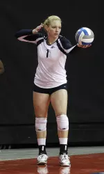 Junior Korrin Wild recorded three aces on the night moving into eighth place in the top 10 season records.