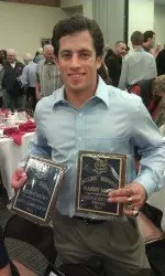 Danny Muno took home two top honors at the dinner.