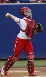 Senior catcher Kaitlin Griffin had three RBIs Saturday