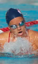 Sophomore Michelle Dockendorf broke the Fresno State school record twice in one day in the 200 IM.