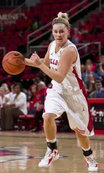Senior Blakely Goldberg scored 14 points aginst Louisiana Tech on Thursday night.