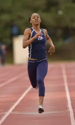 Latrisha Jordan won the 400m hurdles on Saturday in Sacramento.