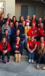 The equestrian team volunteered at the Ronald McDonald House Tuesday evening.