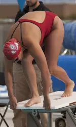 Buna competed in the 400 IM at the Canadian Olympic Trials Wednesday morning.