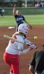 Michelle Moses had her fourth career multi-home run game in the second game of Friday's doubleheader