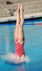 Hannah Prigge and Stacey Luke will be competing in the 3-meter dive tomorrow, Friday, March 9.