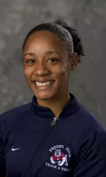 Senior Latrisha Jordan is one of five women's indoor track and field student-athletes to earn academic all-WAC honors.