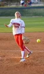 Michelle Moses allowed just one first-inning hit to the Aggies on Friday