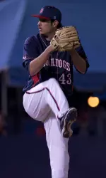 Tom Harlan pitched six strong innings Saturday afternoon.