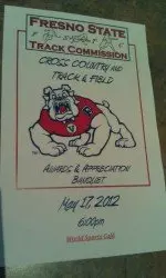 The 2012 banquet program.