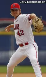 Senior Gene Escat pitched four scoreless innings of relief on Saturday, lowering his ERA to 0.45.