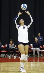 Senior Barbara Alcantara recorded a career-high 61 assists in the Bulldogs 3-2 win over Boise State.