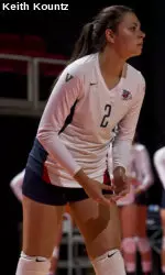 Senior Barbara Alcantara earned all-tournament honors at the Fresno State Classic.