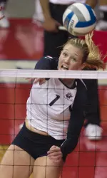 Korrin Wild posted her third +.300 hitting mark of the season with her .306 total vs. SDSU.