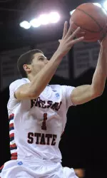 Senior Tyler Johnson led the 'Dogs with 23 points.