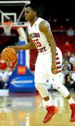 Senior Allen Huddleston finished with a game-high 14 points for the 'Dogs.