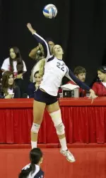 Senior Marissa Brand logged her 18th double-digit kill total and 12th +.300 total this fall Saturday at Senior Day.