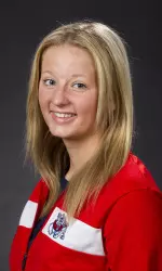 Freshman Esme Gullick set two school records this weekend at the Arena Invitational.