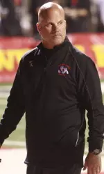 Dave Schramm is in his second season as Fresno State's offensive coordinator and quarterbacks coach