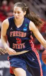 Senior guard Bree Farley led the 'Dogs in FG shooting (583, 7-of-12), including a pair of three-pointers.