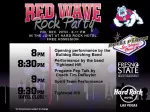 The Red Wave Rock Party on Friday night from 8-11 p.m. is free and designed for all ages.