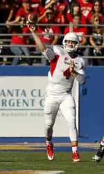 Derek Carr leads the nation in passing yards and passing touchdowns while guiding No. 22 Fresno State to a 10-1 record