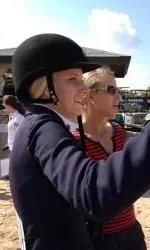 Kimberly HewsonBudnik placed third at the Collegiate Equitation Challenge in Florida.