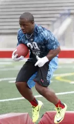 Robbie Rouse showcased his skills in front of 19 NFL scouts on Wednesday