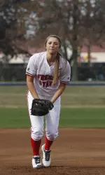 Freshman Jill Compton threw her second complete game shutout of the year against Pacific.