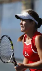 Anne Susdorf clinched the match on court 5.