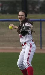 Senior Diane Runge was one of five Bulldogs to cut their hair following the 'Dogs 7-4 victory.