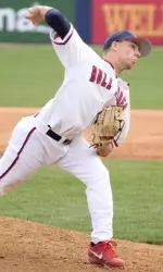 Freshman Tim Borst closed out the Bulldogs' 7-5 win over San Diego State for his second save this year.