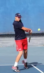 Reid deLaubenfels dominated on court two 6-1, 6-2.