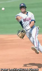 Chris Mariscal recorded six defensive assists with stellar play at shortstop in the Bulldogs' season-ending 4-0 loss to San Diego State.