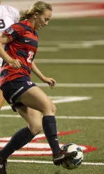 Megan Mossman recorded two shots and one shot on goal against the Titans.