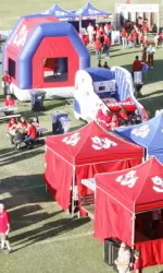 The football team will be marching down Bulldog Boulevard Thursday afternoon before the game.