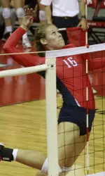 Junior middle blocker Maci Murdock hit .348 - her third straight match above .300 - and landed 11 kills.