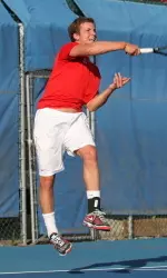 Felipe Fritz won both his singles and doubles mataches in day one of the Napa Invite.
