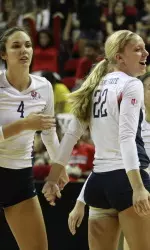 Lauren Albertson, Marissa Brand & the 'Dogs claimed runner-up honors in the Fresno State Classic last weekend.