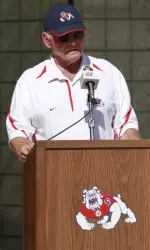 Marvin Meyers is the Bulldogs' biggest fan and dedicated the facility to Fresno State on Friday afternoon.