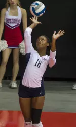 Senior Zana Bowens landed at least one ace in a match for the 11th time this season.