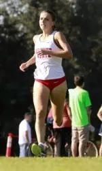 Junior Annemarie Schwanz clocked in her 10th consecutive first place finish for the 'Dogs Saturday