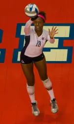 Junior Zana Bowens entered the weekend ranked second in the MW in aces, and Saturday's pair marked her seventh multi-ace match of the season.