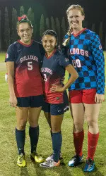 Bingham, Lopez and Fielder were honored during Friday's Senior Night ceremony
