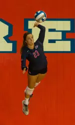 Sophomore libero Maggie Eppright tied her season high in aces (2) for the third time this season.