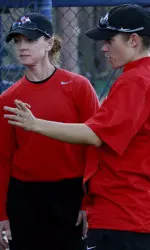 The Fresno State coaching staff looks to instruct local prospects during the 2015 Bulldog Winter Clinic.