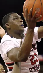 Marvelle Harris leads the Bulldogs' offense in scoring, rebounding, assists and steals.